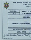 Constancia de solvencia municipal